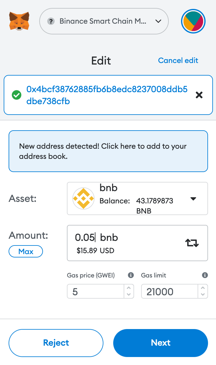 Add gas to the oracle's gas wallet